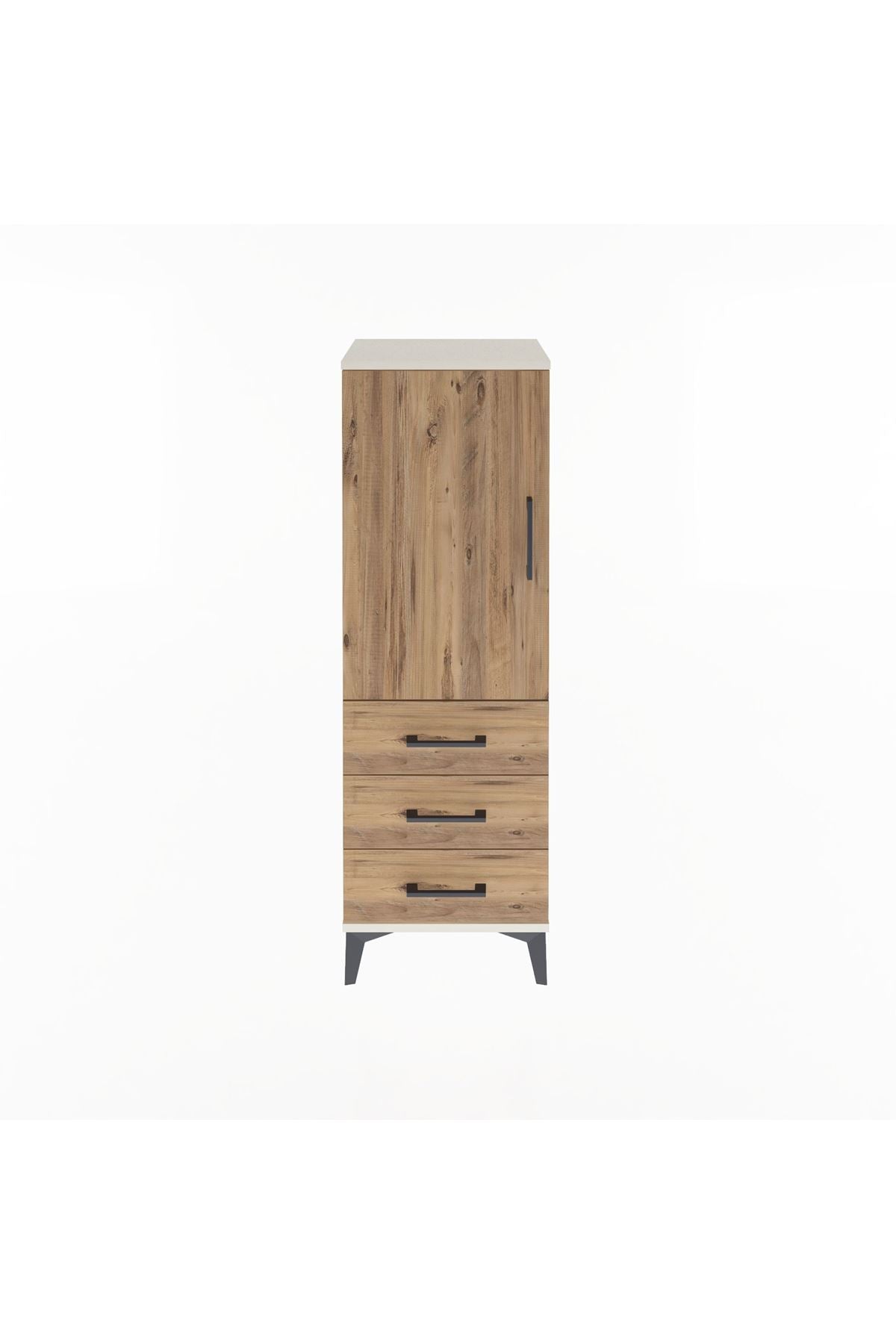 Arges Dolap 2 Raflı 3 Çekmeceli Tek Kapaklı 44x30x134 - S16M046V3A