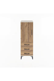 Arges Dolap 2 Raflı 3 Çekmeceli Tek Kapaklı 44x30x134 - S16M046V3A