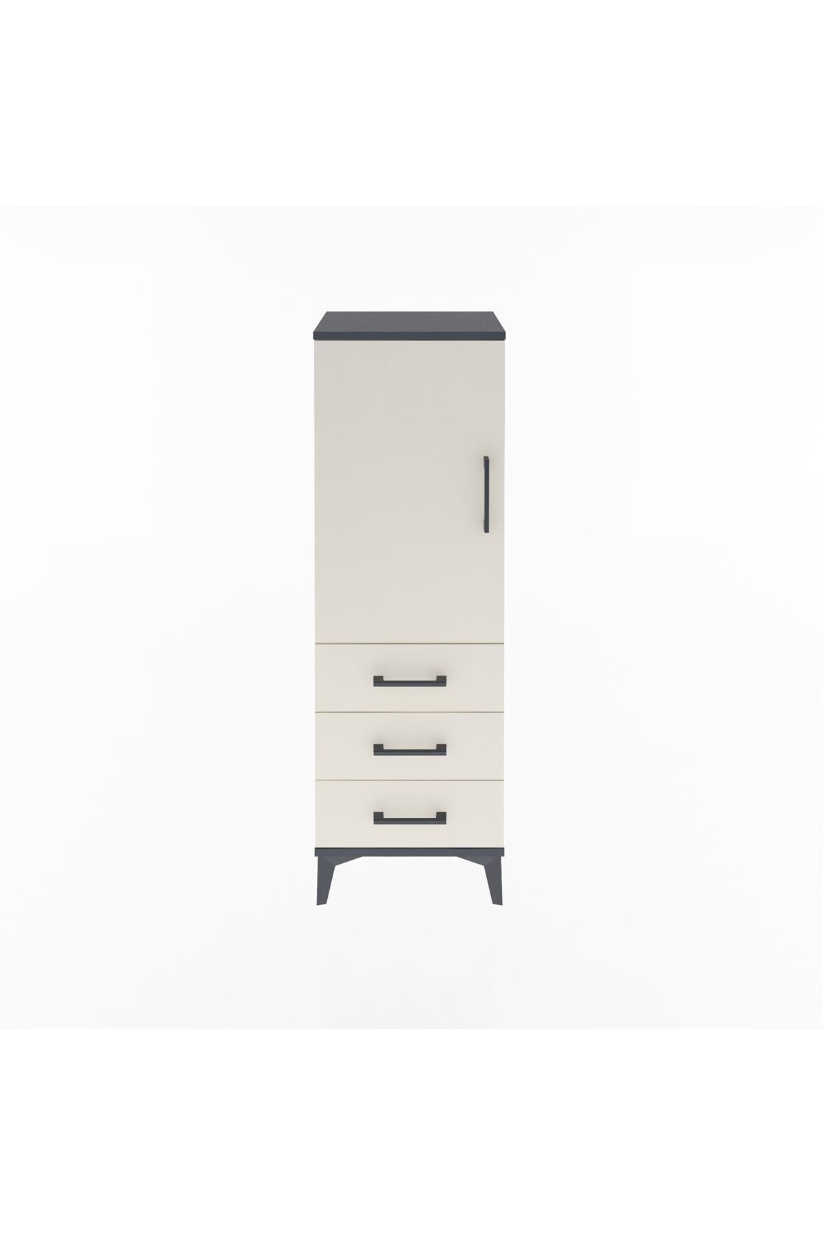 Arges Dolap 2 Raflı 3 Çekmeceli Tek Kapaklı 44x30x134 - S16M046V4A