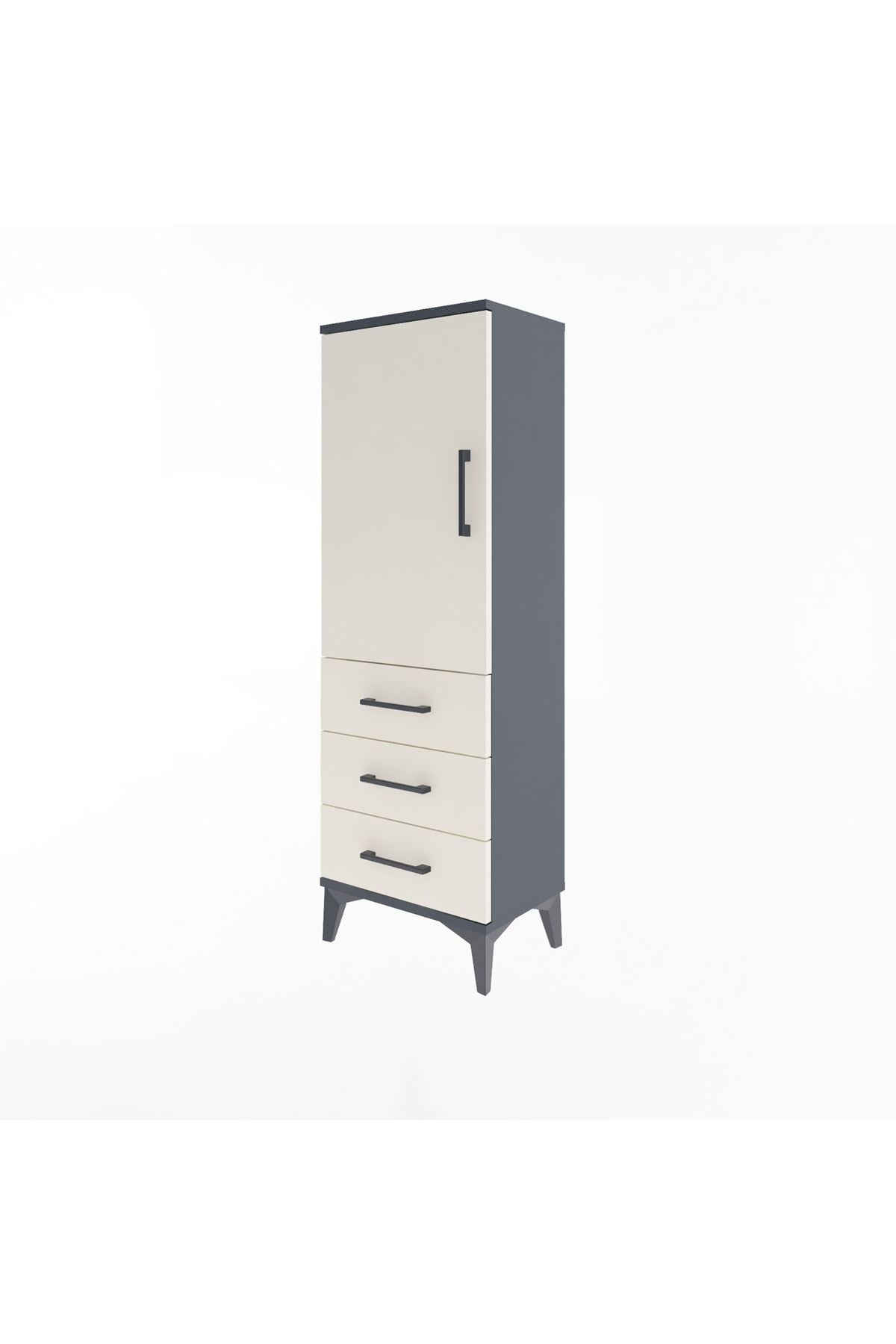 Arges Dolap 2 Raflı 3 Çekmeceli Tek Kapaklı 44x30x134 - S16M046V4A