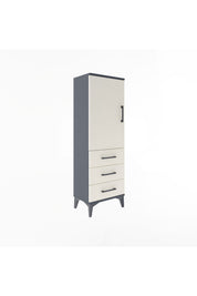 Arges Dolap 2 Raflı 3 Çekmeceli Tek Kapaklı 44x30x134 - S16M046V4A