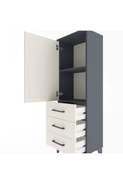 Arges Dolap 2 Raflı 3 Çekmeceli Tek Kapaklı 44x30x134 - S16M046V4A