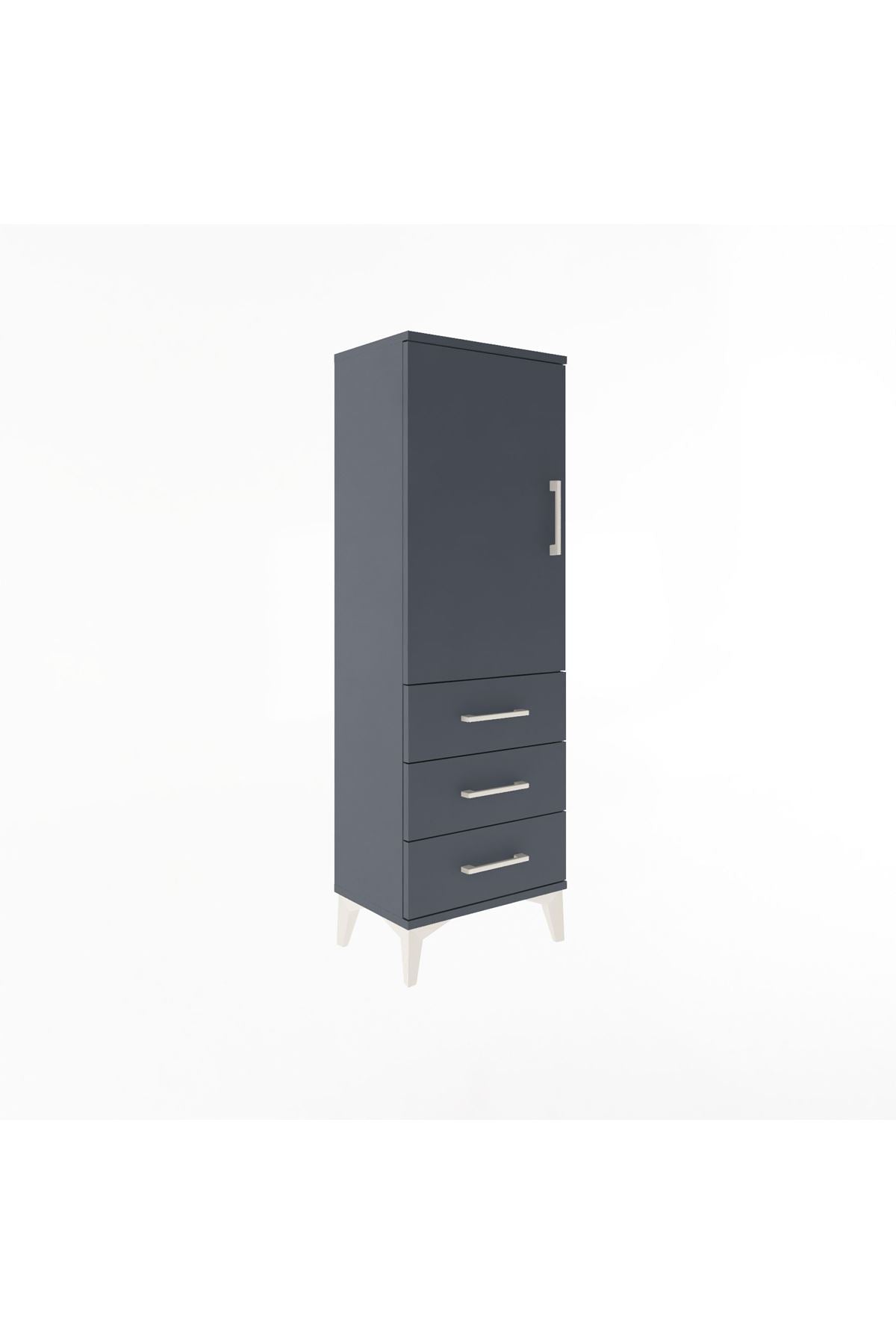 Arges Dolap 2 Raflı 3 Çekmeceli Tek Kapaklı 44x30x134 - S16M046V5A