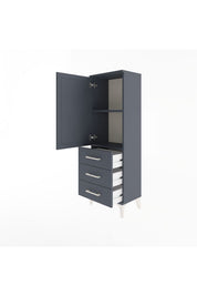 Arges Dolap 2 Raflı 3 Çekmeceli Tek Kapaklı 44x30x134 - S16M046V5A
