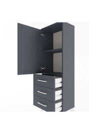 Arges Dolap 2 Raflı 3 Çekmeceli Tek Kapaklı 44x30x134 - S16M046V5A