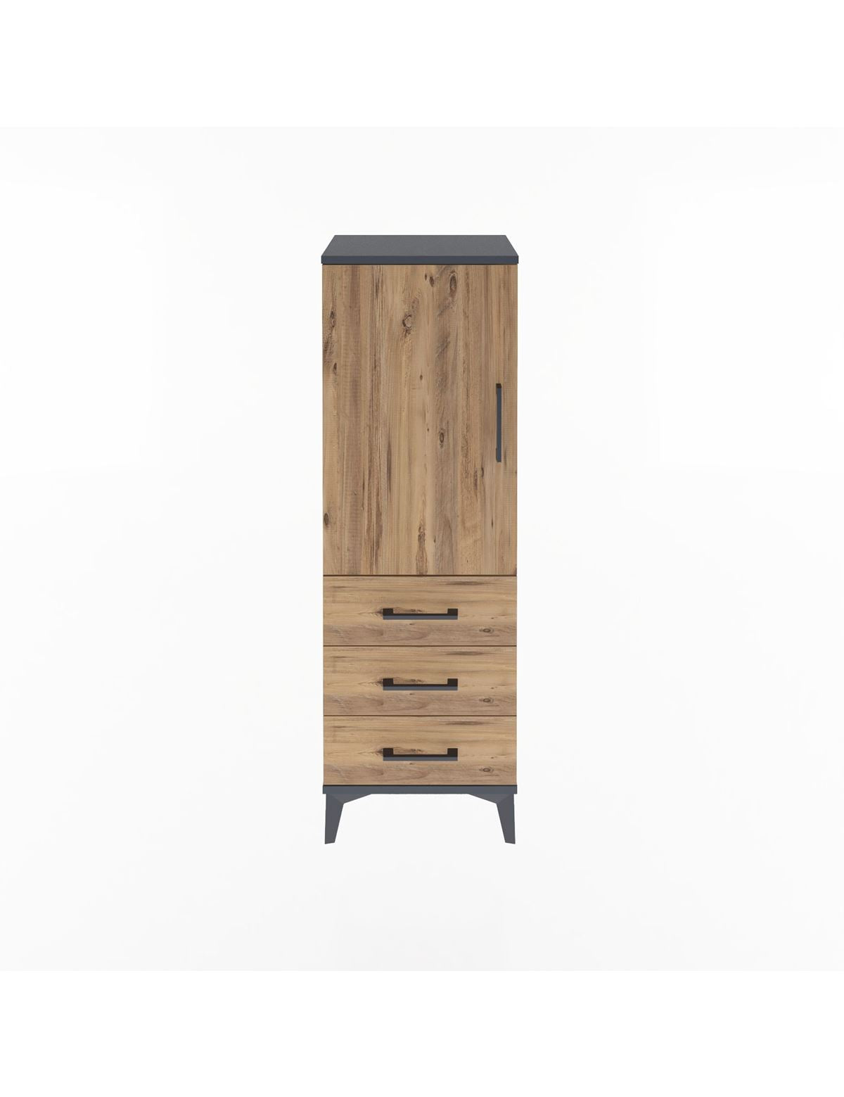 Arges Dolap 2 Raflı 3 Çekmeceli Tek Kapaklı 44x30x134 - S16M046V6A