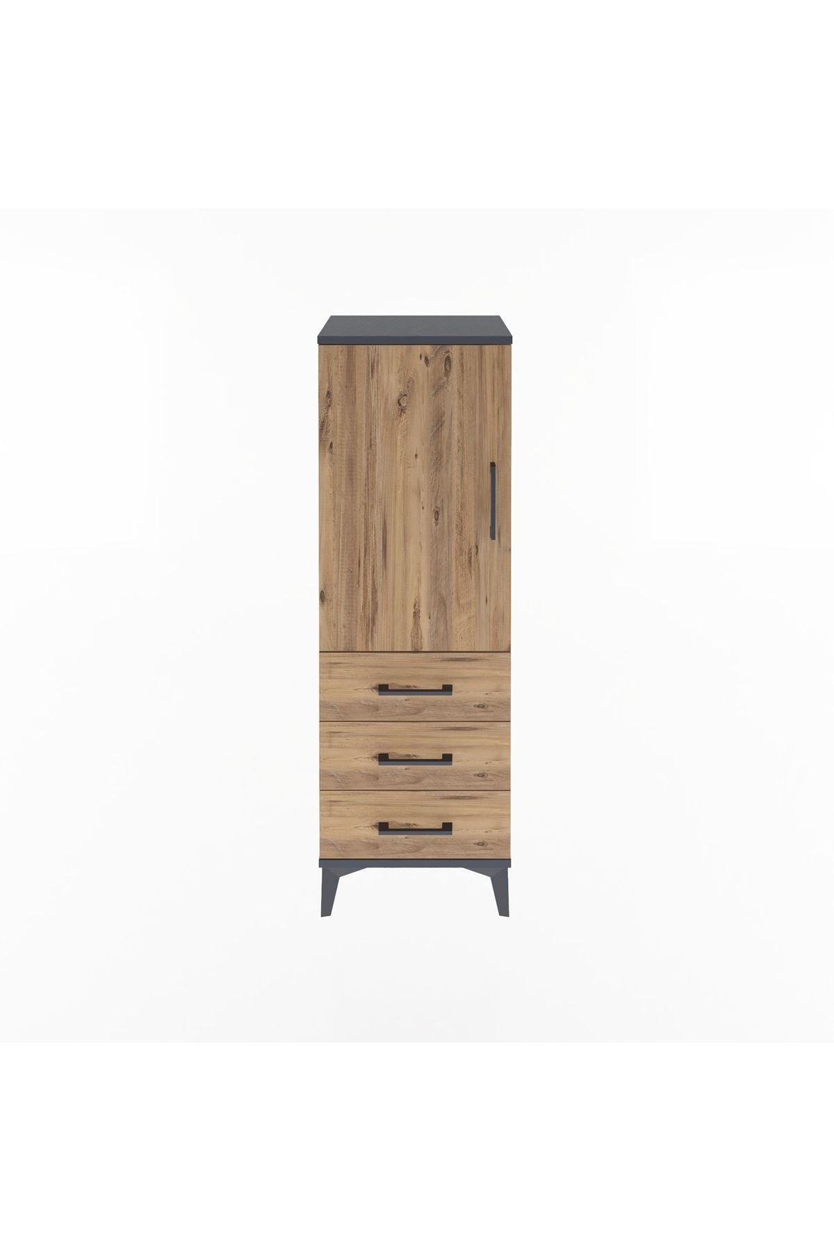 Arges Dolap 2 Raflı 3 Çekmeceli Tek Kapaklı 44x30x134 - S16M046V6A