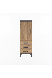 Arges Dolap 2 Raflı 3 Çekmeceli Tek Kapaklı 44x30x134 - S16M046V6A