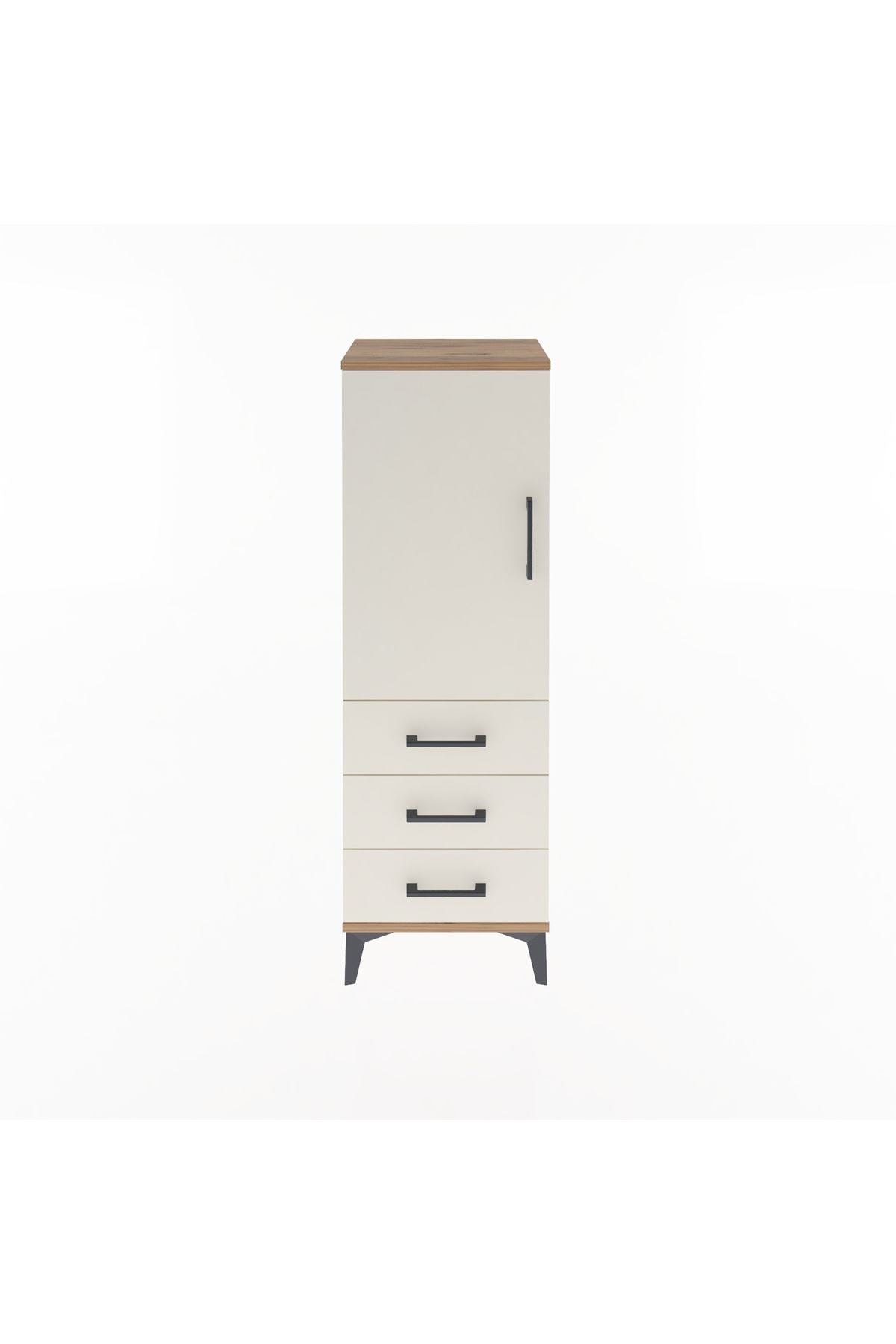 Arges Dolap 2 Raflı 3 Çekmeceli Tek Kapaklı 44x30x134 - S16M046V7A