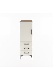 Arges Dolap 2 Raflı 3 Çekmeceli Tek Kapaklı 44x30x134 - S16M046V7A