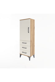 Arges Dolap 2 Raflı 3 Çekmeceli Tek Kapaklı 44x30x134 - S16M046V7A