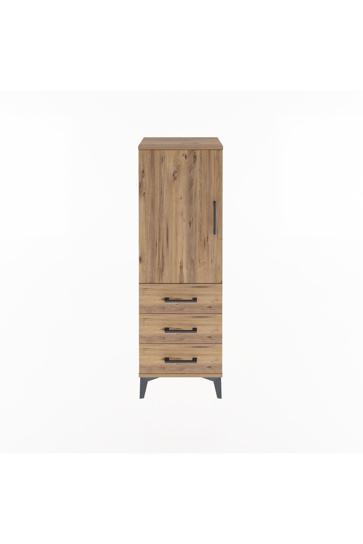 Arges Dolap 2 Raflı 3 Çekmeceli Tek Kapaklı 44x30x134 - S16M046V9A