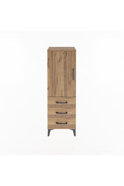 Arges Dolap 2 Raflı 3 Çekmeceli Tek Kapaklı 44x30x134 - S16M046V9A