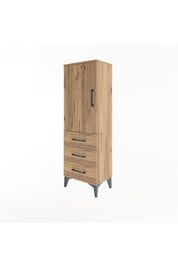 Arges Dolap 2 Raflı 3 Çekmeceli Tek Kapaklı 44x30x134 - S16M046V9A