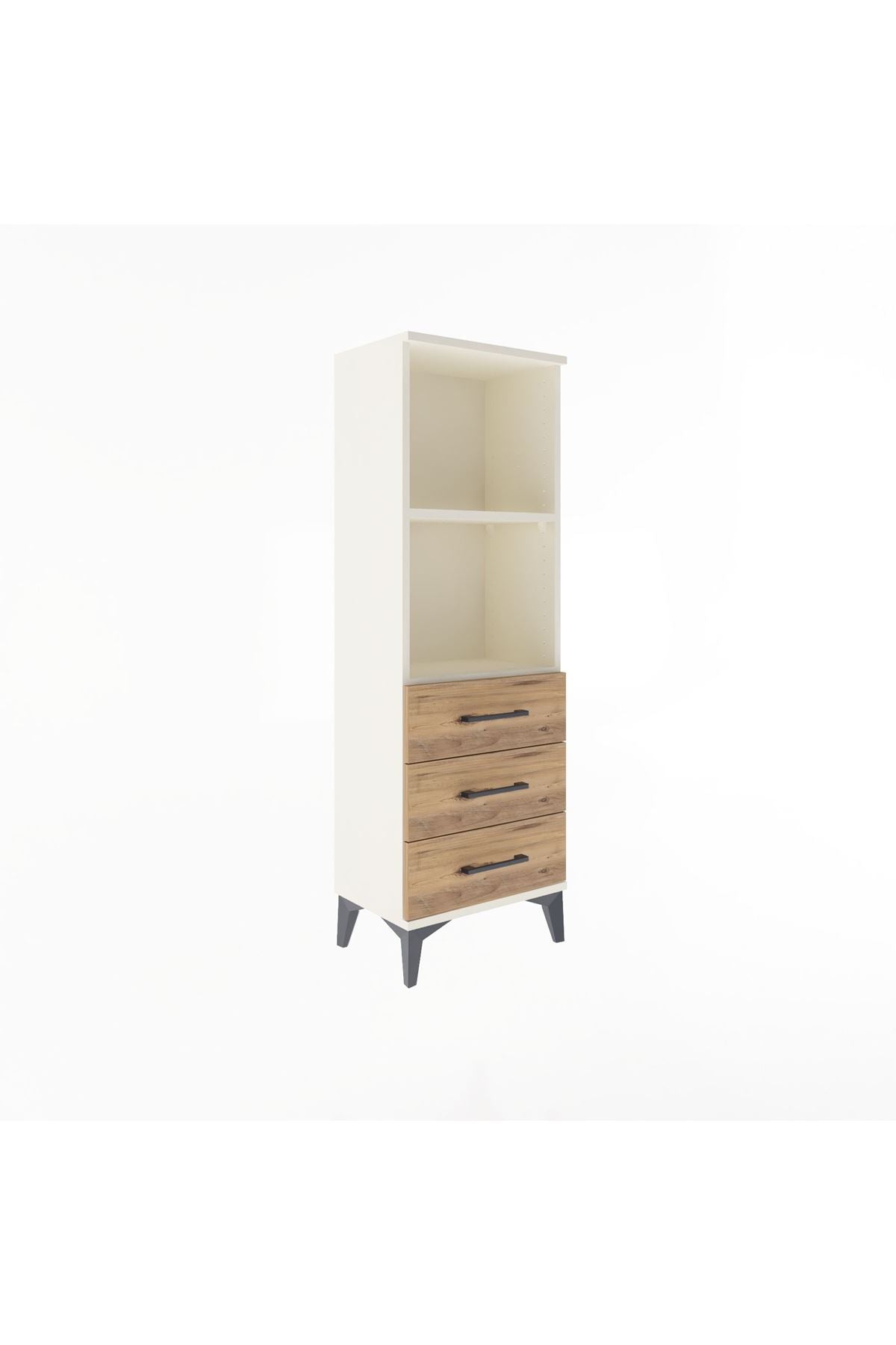 Arges Dolap 2 Raflı 3 Çekmeceli 44x30x134 - S16M047V3A