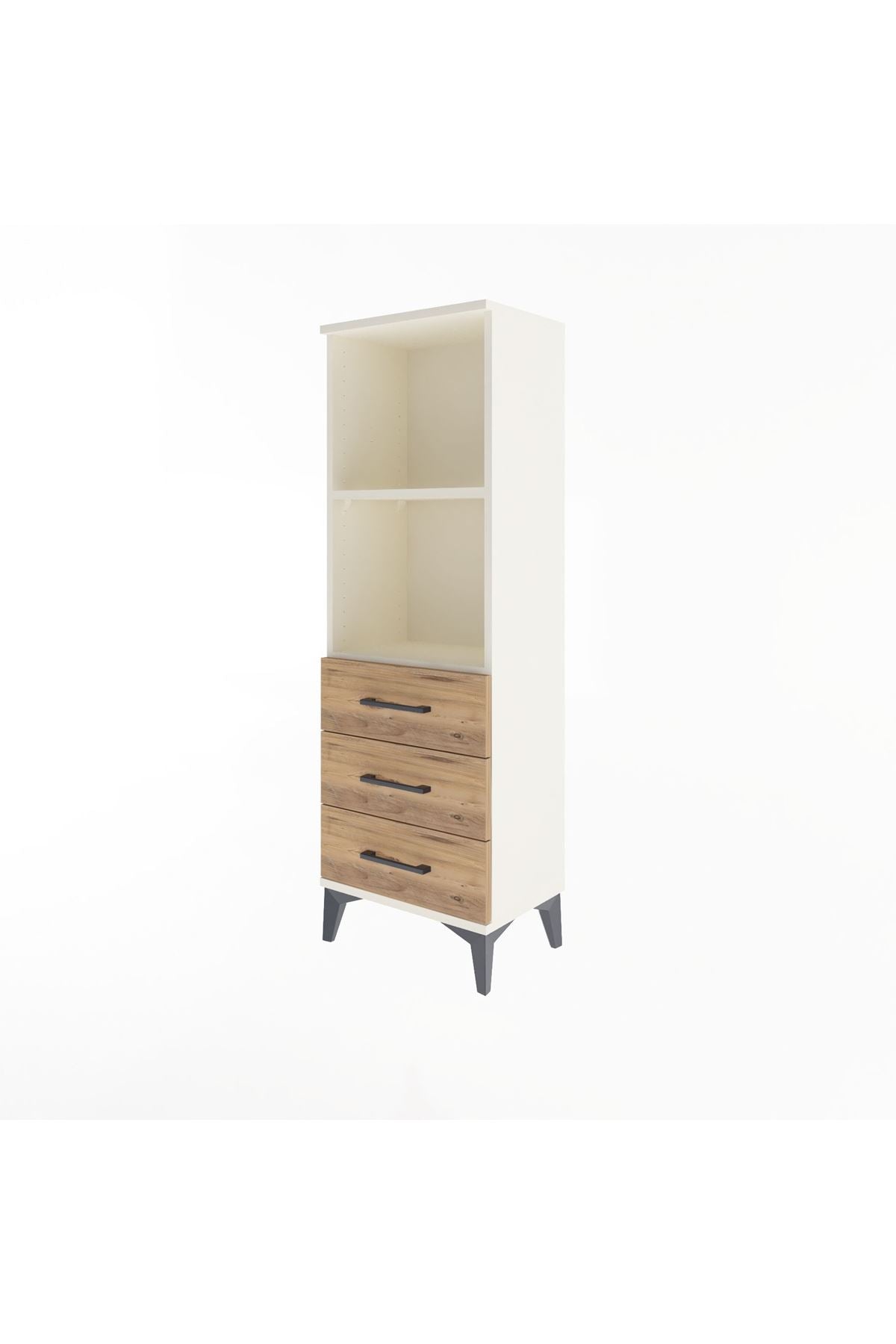 Arges Dolap 2 Raflı 3 Çekmeceli 44x30x134 - S16M047V3A