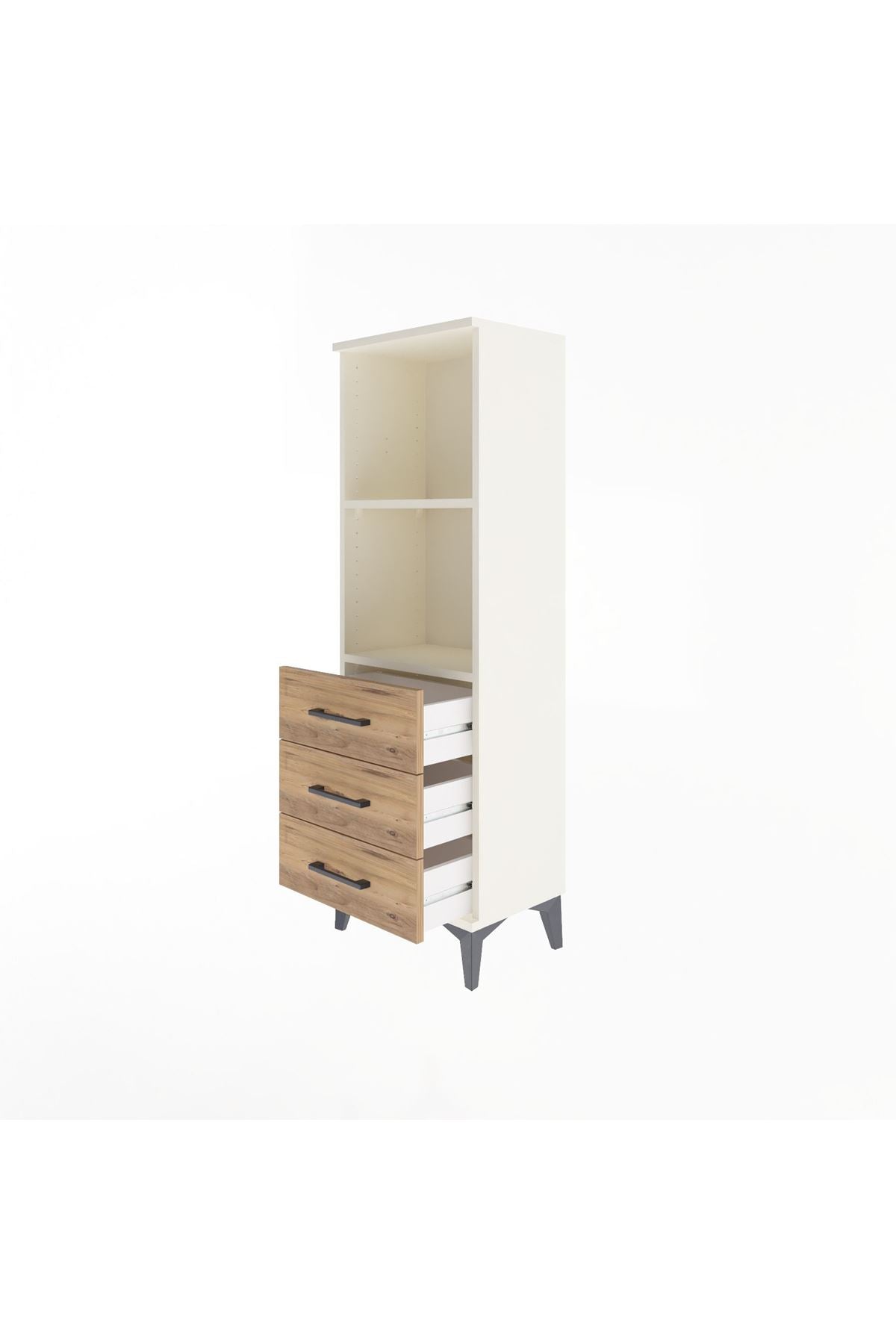 Arges Dolap 2 Raflı 3 Çekmeceli 44x30x134 - S16M047V3A