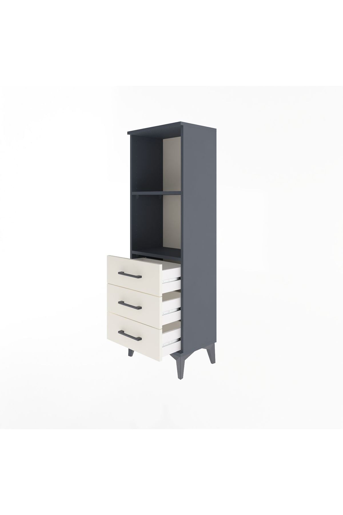 Arges Dolap 2 Raflı 3 Çekmeceli 44x30x134 - S16M047V4A