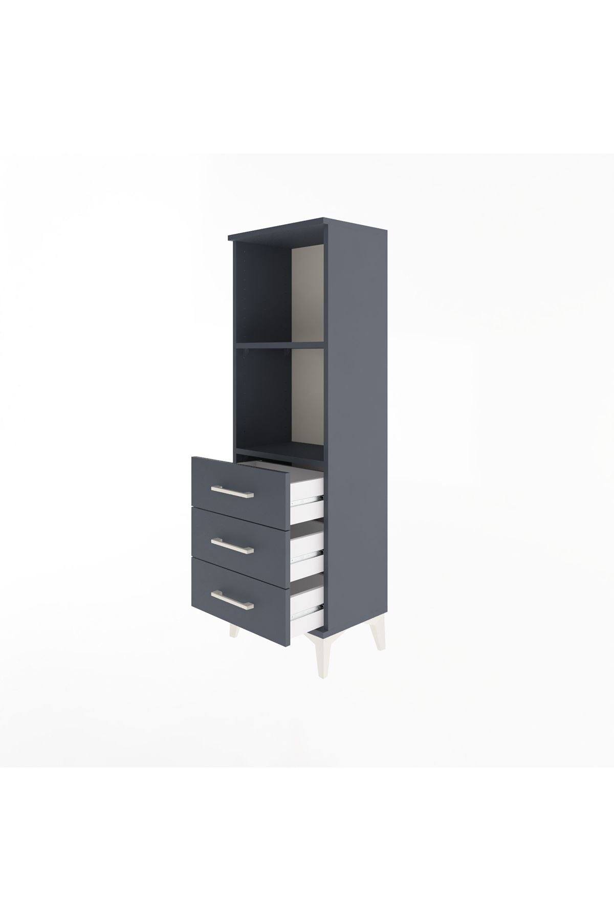 Arges Dolap 2 Raflı 3 Çekmeceli 44x30x134 - S16M047V5A