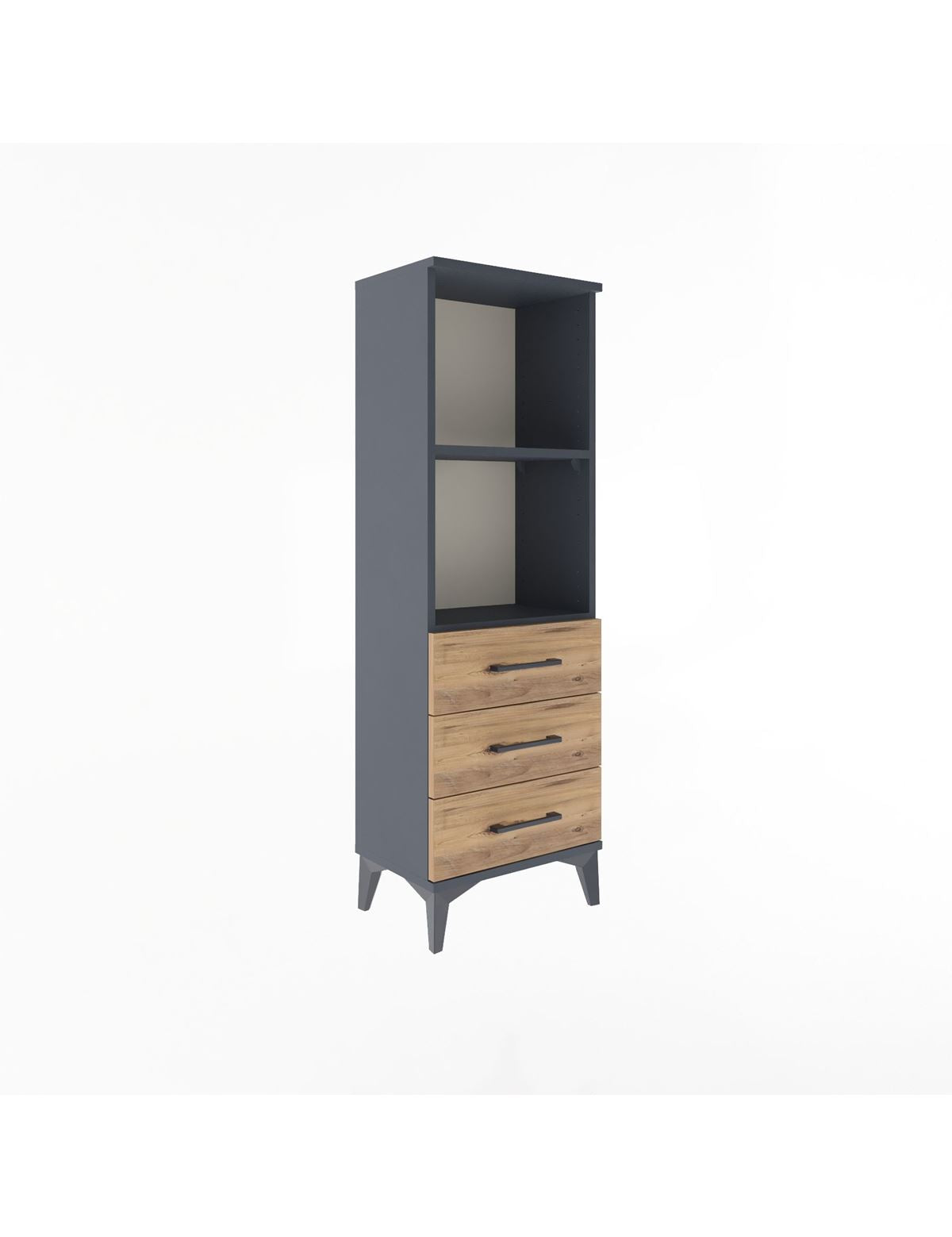 Arges Dolap 2 Raflı 3 Çekmeceli 44x30x134 - S16M047V6A