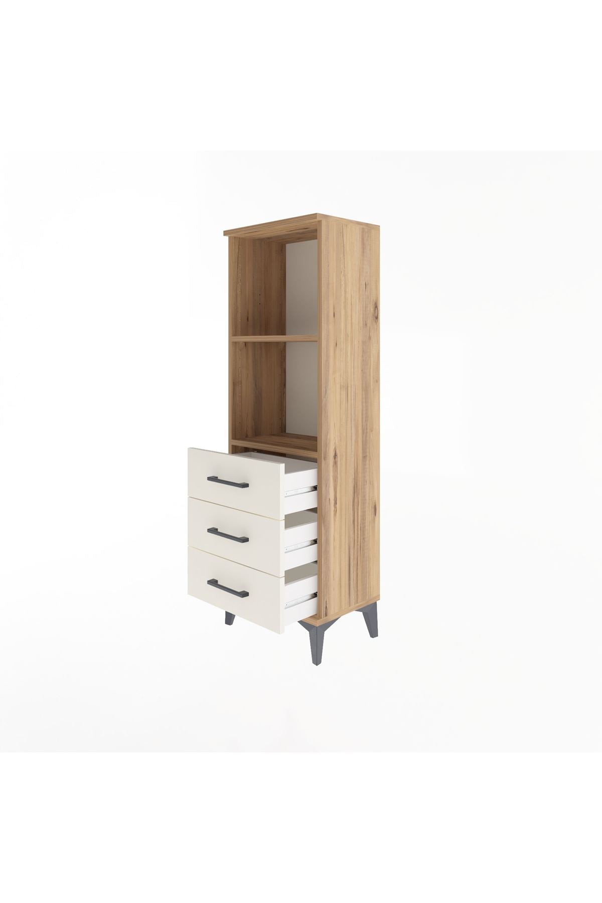 Arges Dolap 2 Raflı 3 Çekmeceli 44x30x134 - S16M047V7A