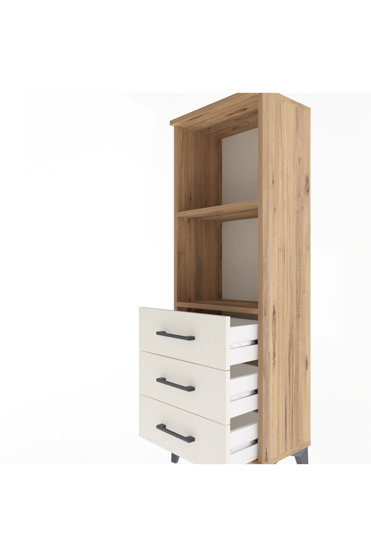 Arges Dolap 2 Raflı 3 Çekmeceli 44x30x134 - S16M047V7A