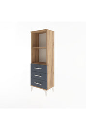 Arges Dolap 2 Raflı 3 Çekmeceli 44x30x134 - S16M047V8A