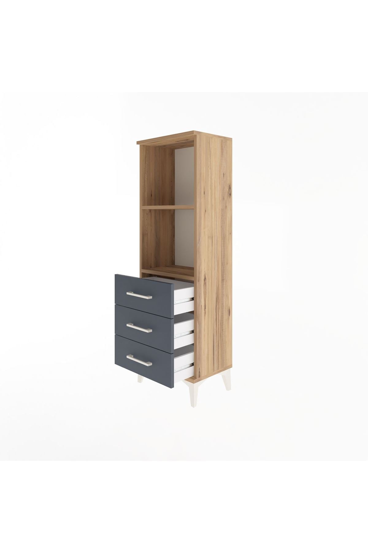 Arges Dolap 2 Raflı 3 Çekmeceli 44x30x134 - S16M047V8A