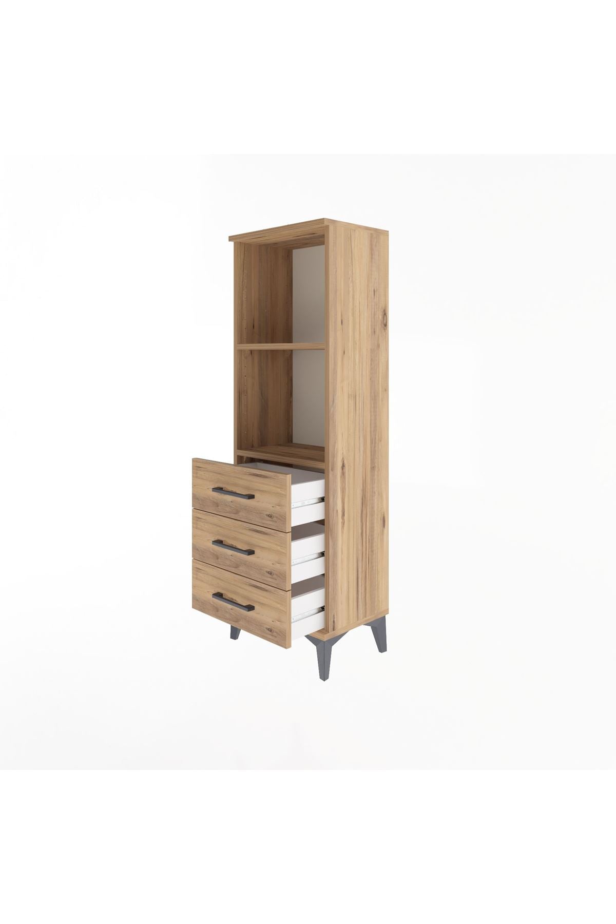 Arges Dolap 2 Raflı 3 Çekmeceli 44x30x134 - S16M047V9A