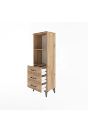 Arges Dolap 2 Raflı 3 Çekmeceli 44x30x134 - S16M047V9A