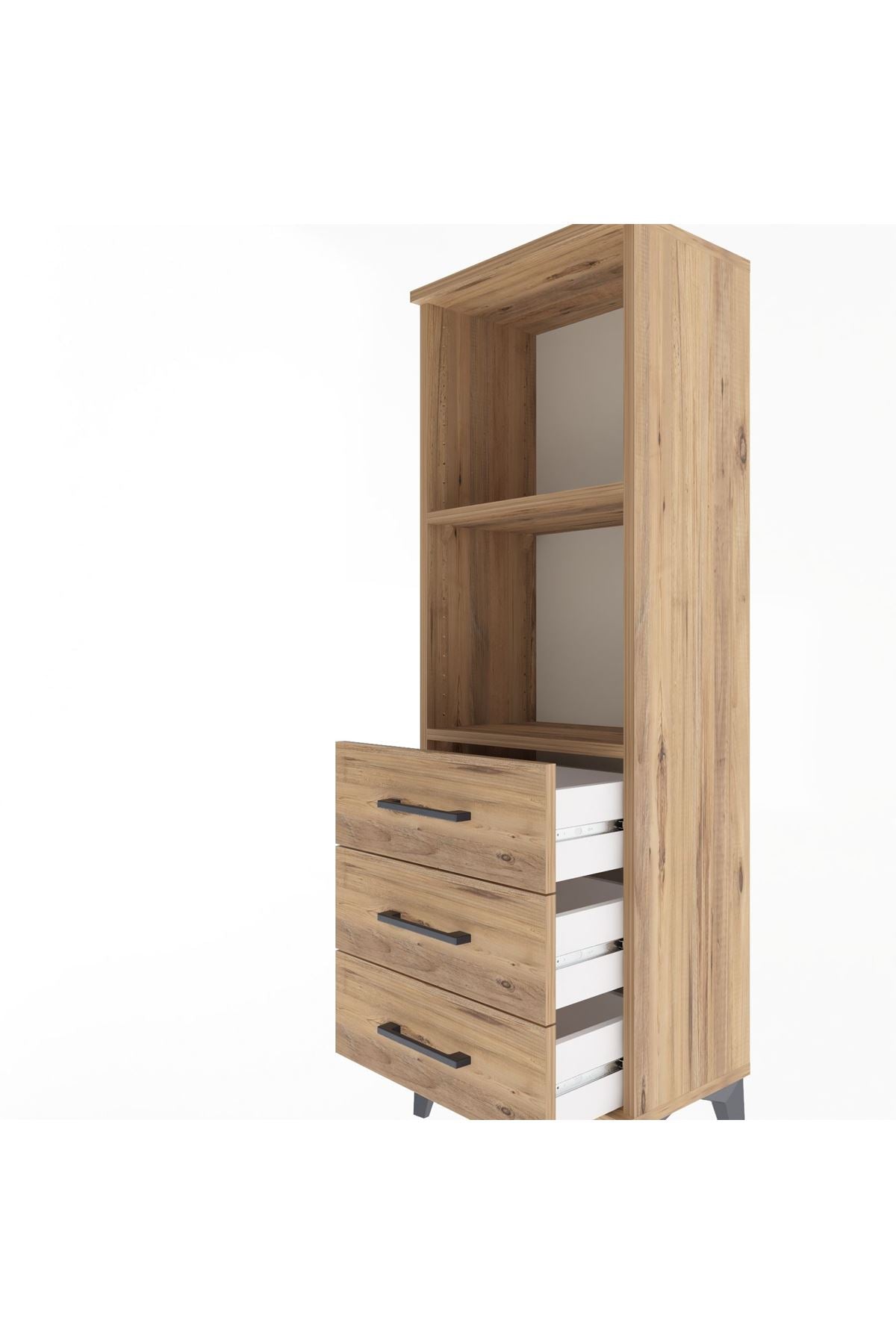 Arges Dolap 2 Raflı 3 Çekmeceli 44x30x134 - S16M047V9A