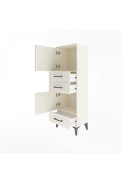 Arges Dolap 2 Raflı 3 Çekmeceli 2 Kapaklı 44x30x134 - S16M048V1A