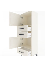 Arges Dolap 2 Raflı 3 Çekmeceli 2 Kapaklı 44x30x134 - S16M048V1A