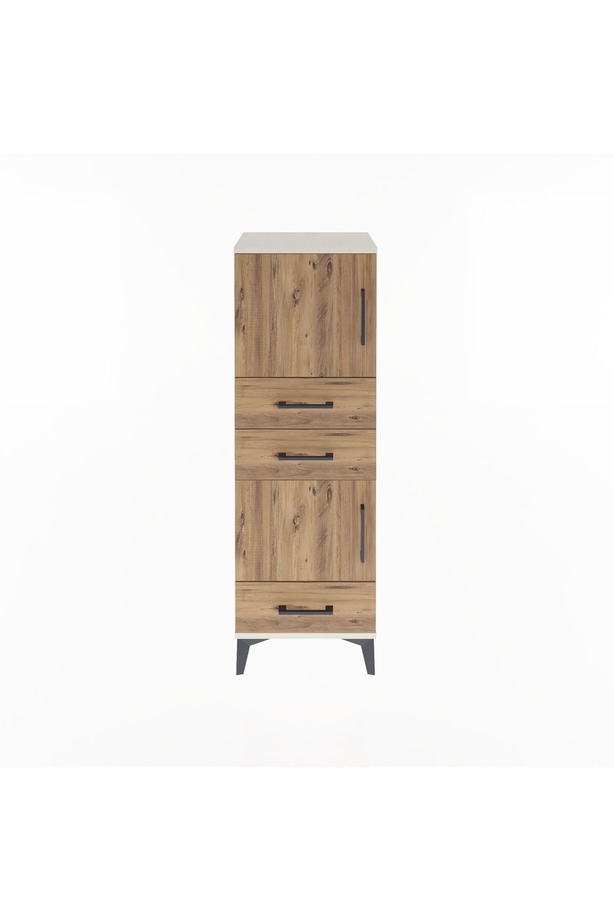 Arges Dolap 2 Raflı 3 Çekmeceli 2 Kapaklı 44x30x134 - S16M048V3A