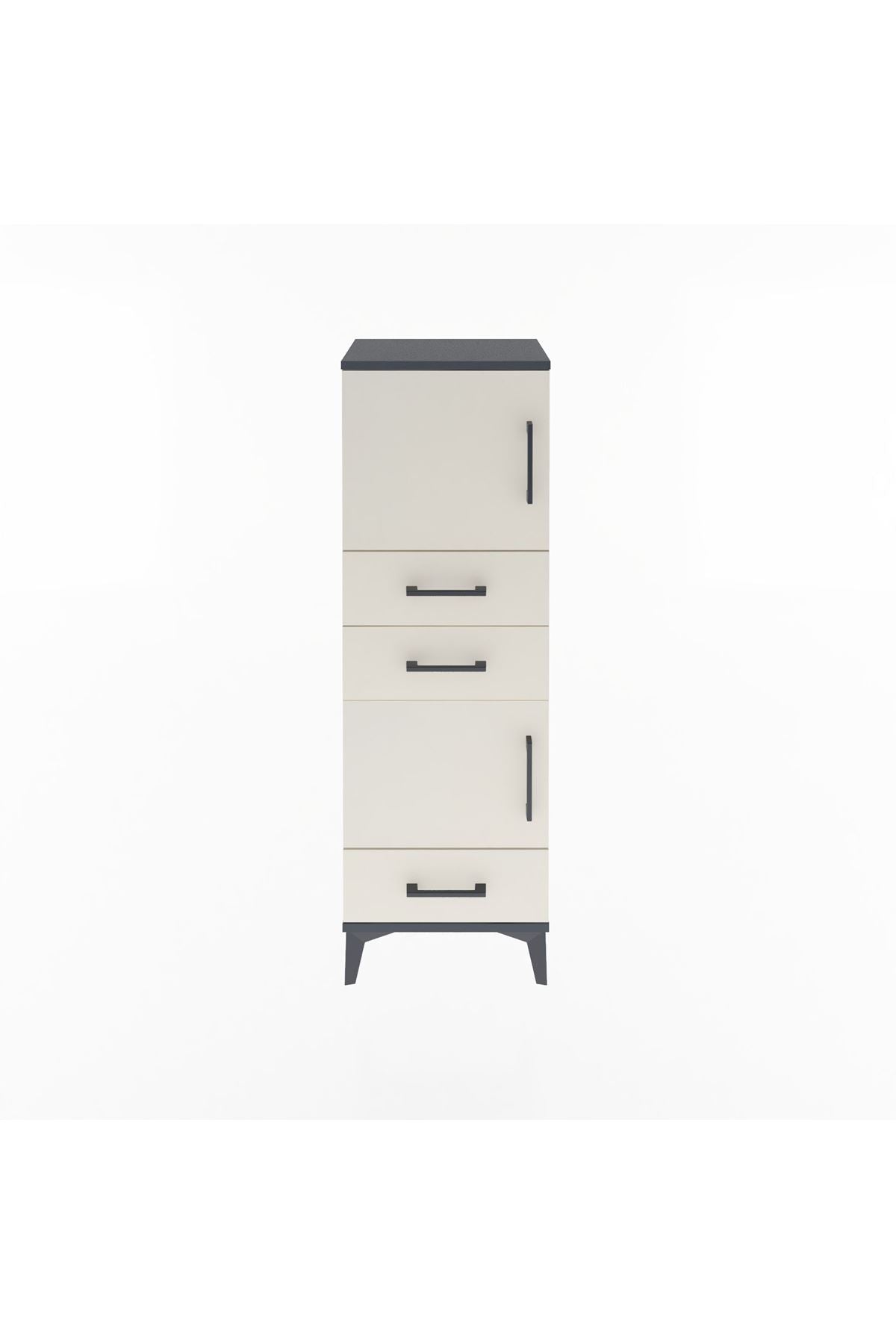 Arges Dolap 2 Raflı 3 Çekmeceli 2 Kapaklı 44x30x134 - S16M048V4A