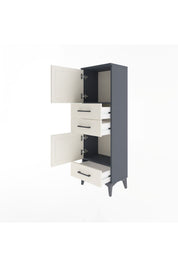 Arges Dolap 2 Raflı 3 Çekmeceli 2 Kapaklı 44x30x134 - S16M048V4A
