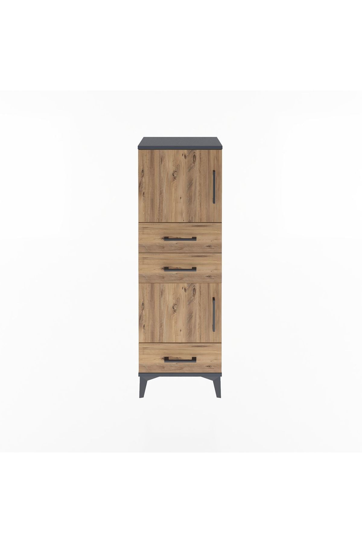 Arges Dolap 2 Raflı 3 Çekmeceli 2 Kapaklı 44x30x134 - S16M048V6A