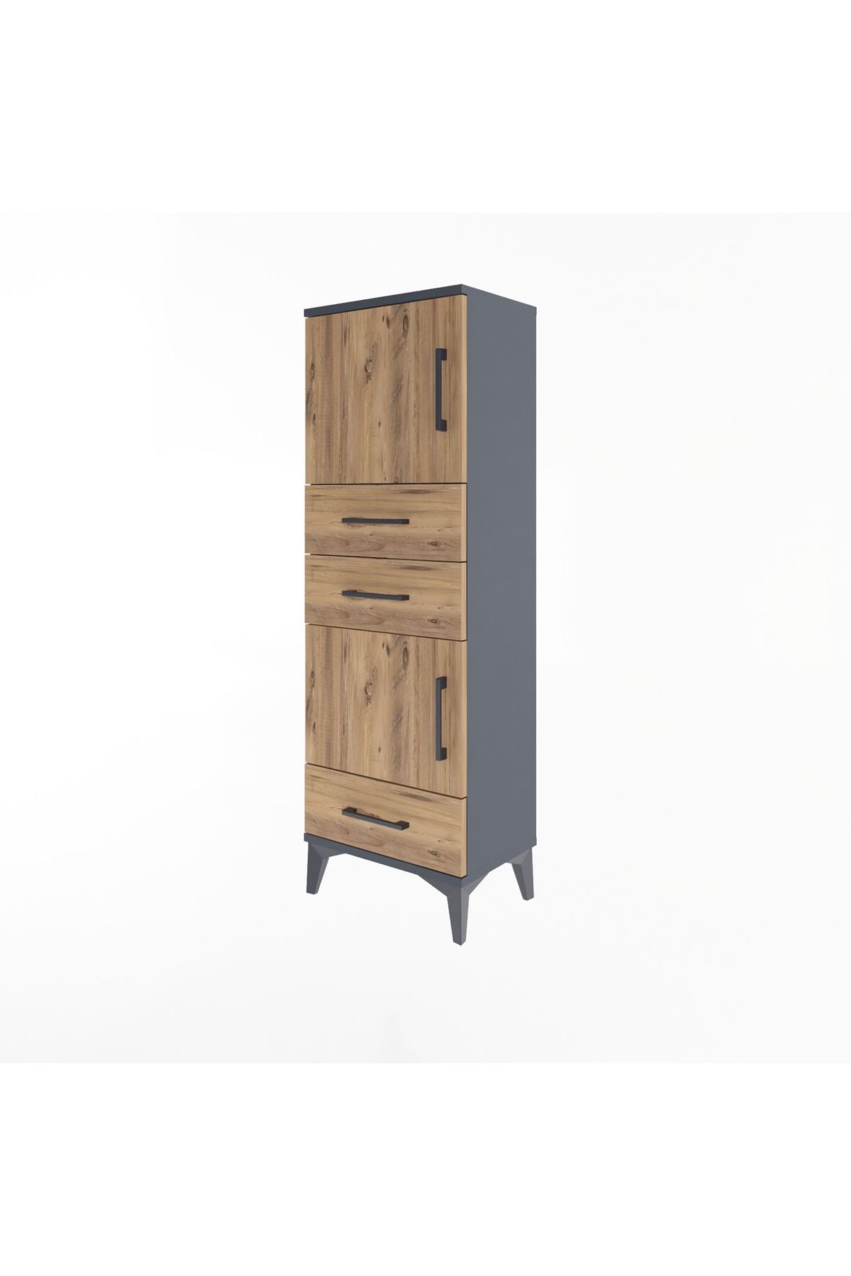 Arges Dolap 2 Raflı 3 Çekmeceli 2 Kapaklı 44x30x134 - S16M048V6A