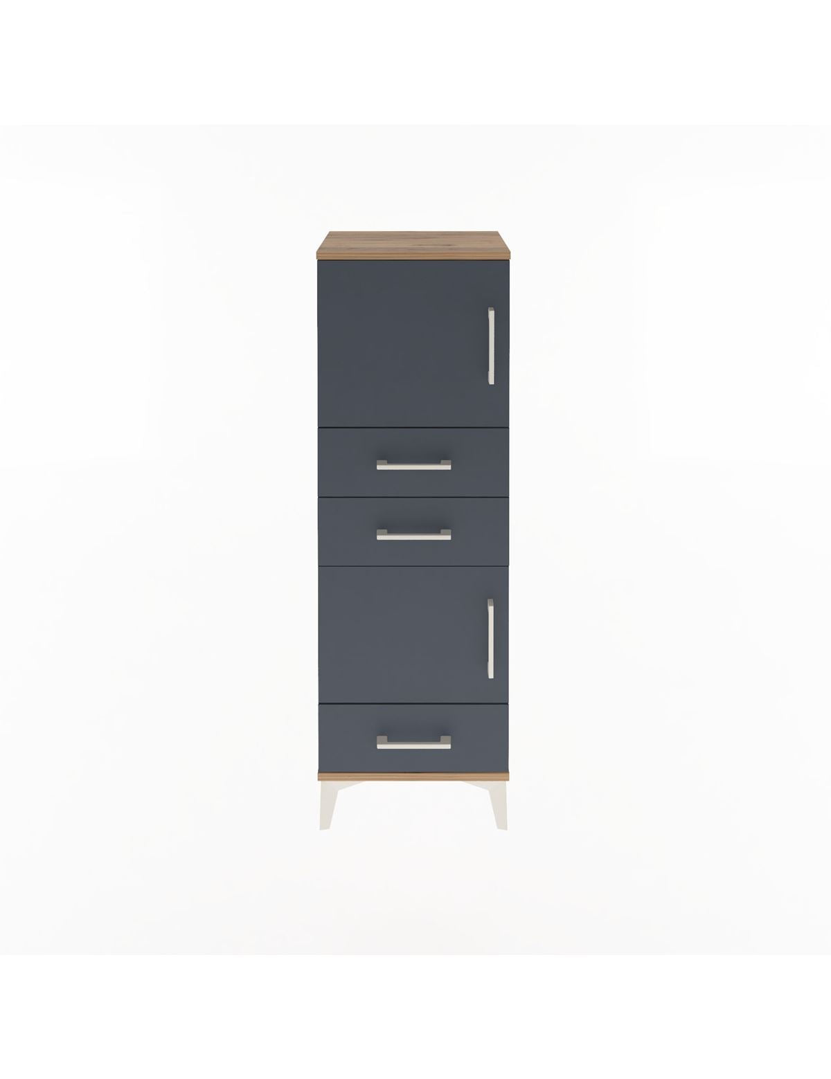 Arges Dolap 2 Raflı 3 Çekmeceli 2 Kapaklı 44x30x134 - S16M048V8A