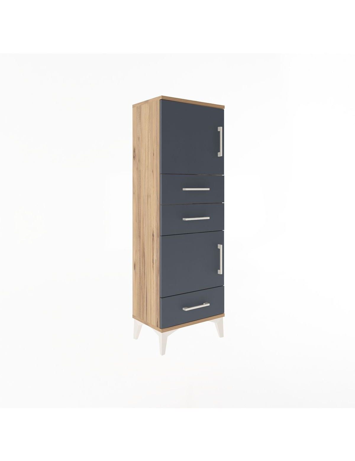 Arges Dolap 2 Raflı 3 Çekmeceli 2 Kapaklı 44x30x134 - S16M048V8A