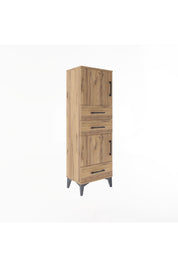 Arges Dolap 2 Raflı 3 Çekmeceli 2 Kapaklı 44x30x134 - S16M048V9A