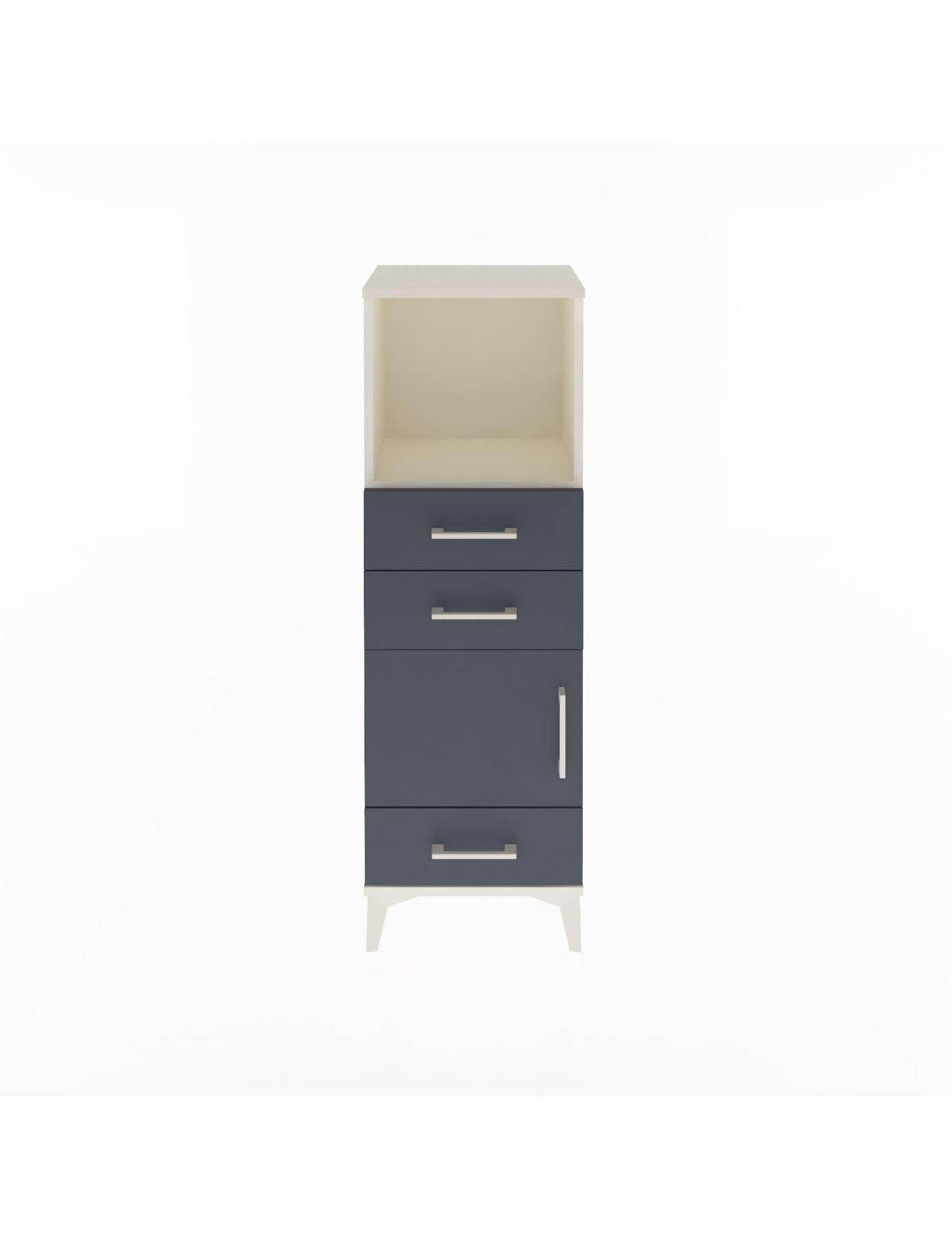 Arges Dolap 2 Raflı 3 Çekmeceli Tek Kapaklı 44x30x134 - S16M049V2A