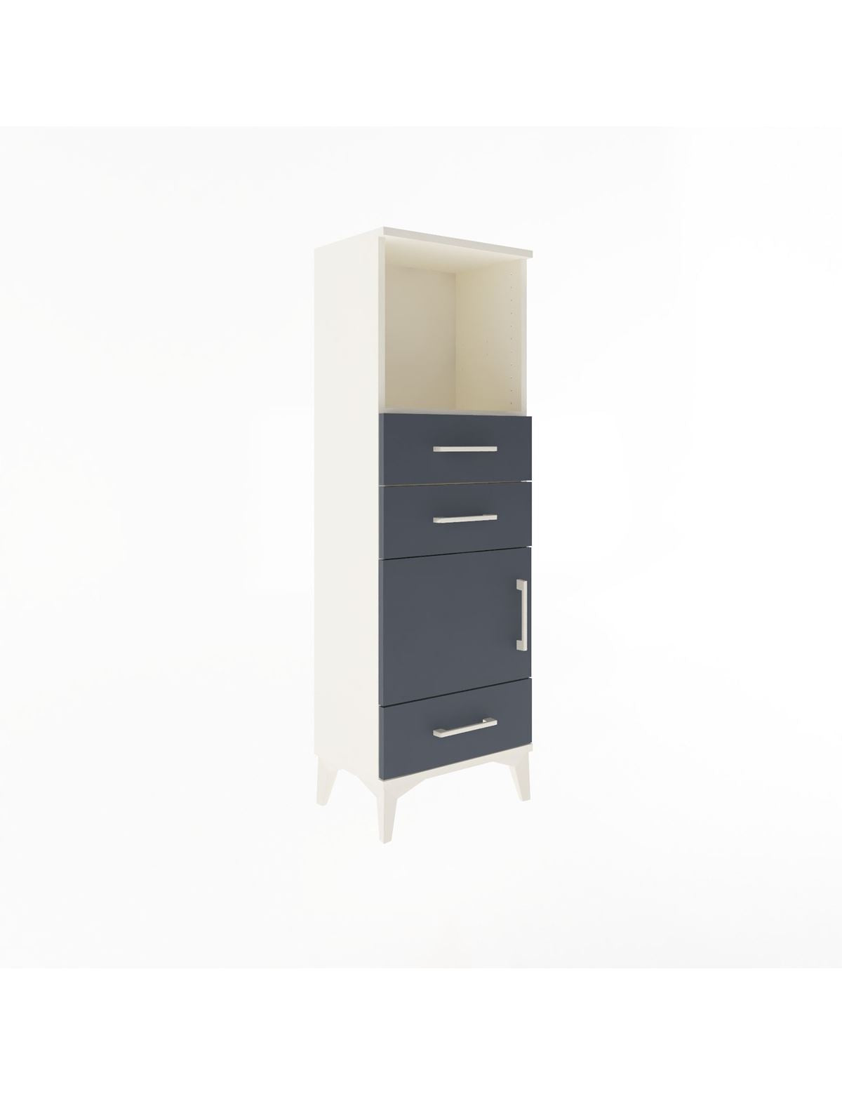 Arges Dolap 2 Raflı 3 Çekmeceli Tek Kapaklı 44x30x134 - S16M049V2A