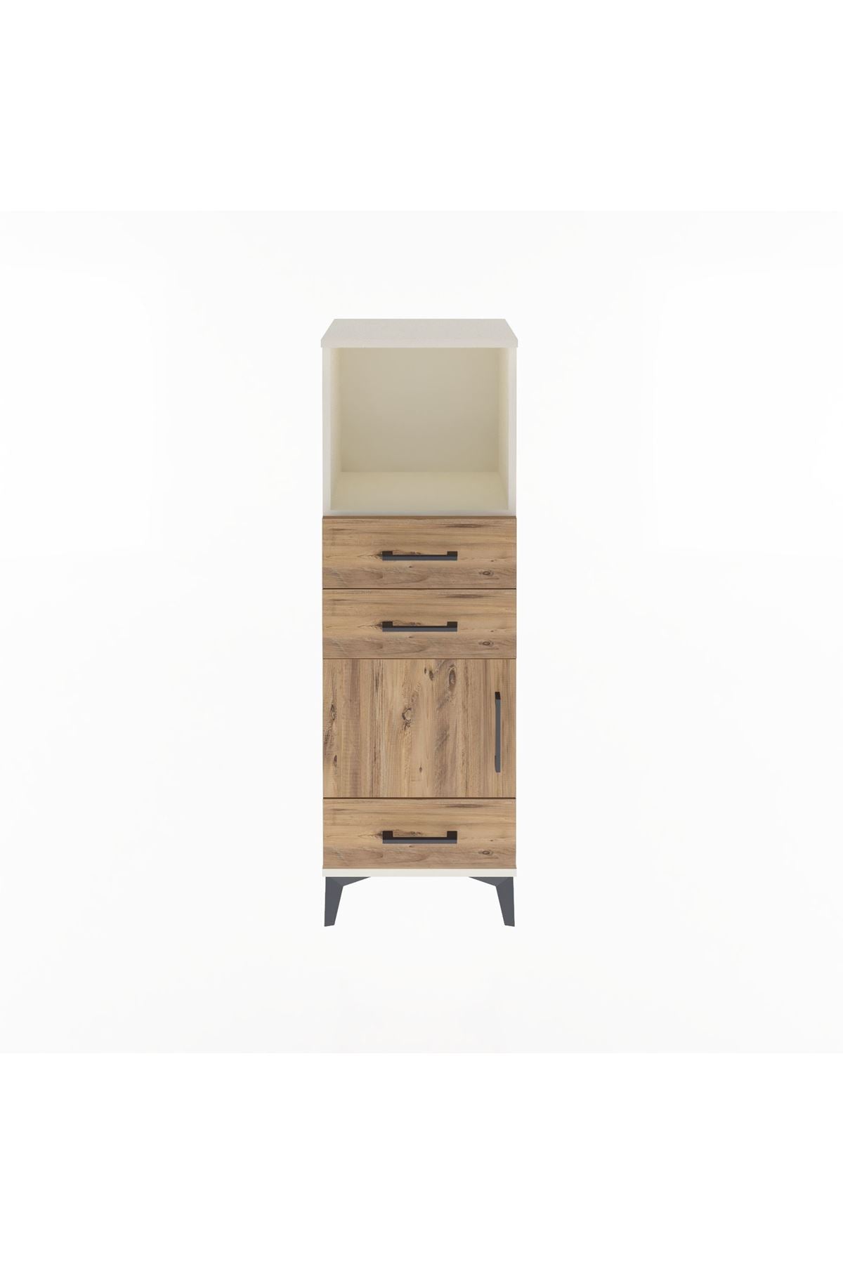 Arges Dolap 2 Raflı 3 Çekmeceli Tek Kapaklı 44x30x134 - S16M049V3A