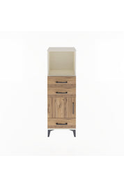 Arges Dolap 2 Raflı 3 Çekmeceli Tek Kapaklı 44x30x134 - S16M049V3A