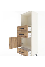 Arges Dolap 2 Raflı 3 Çekmeceli Tek Kapaklı 44x30x134 - S16M049V3A