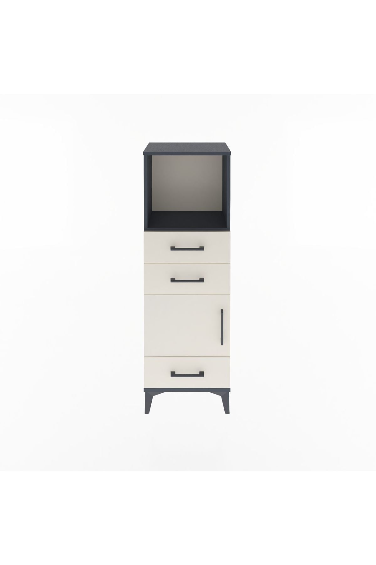 Arges Dolap 2 Raflı 3 Çekmeceli Tek Kapaklı 44x30x134 - S16M049V4A