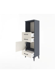 Arges Dolap 2 Raflı 3 Çekmeceli Tek Kapaklı 44x30x134 - S16M049V4A