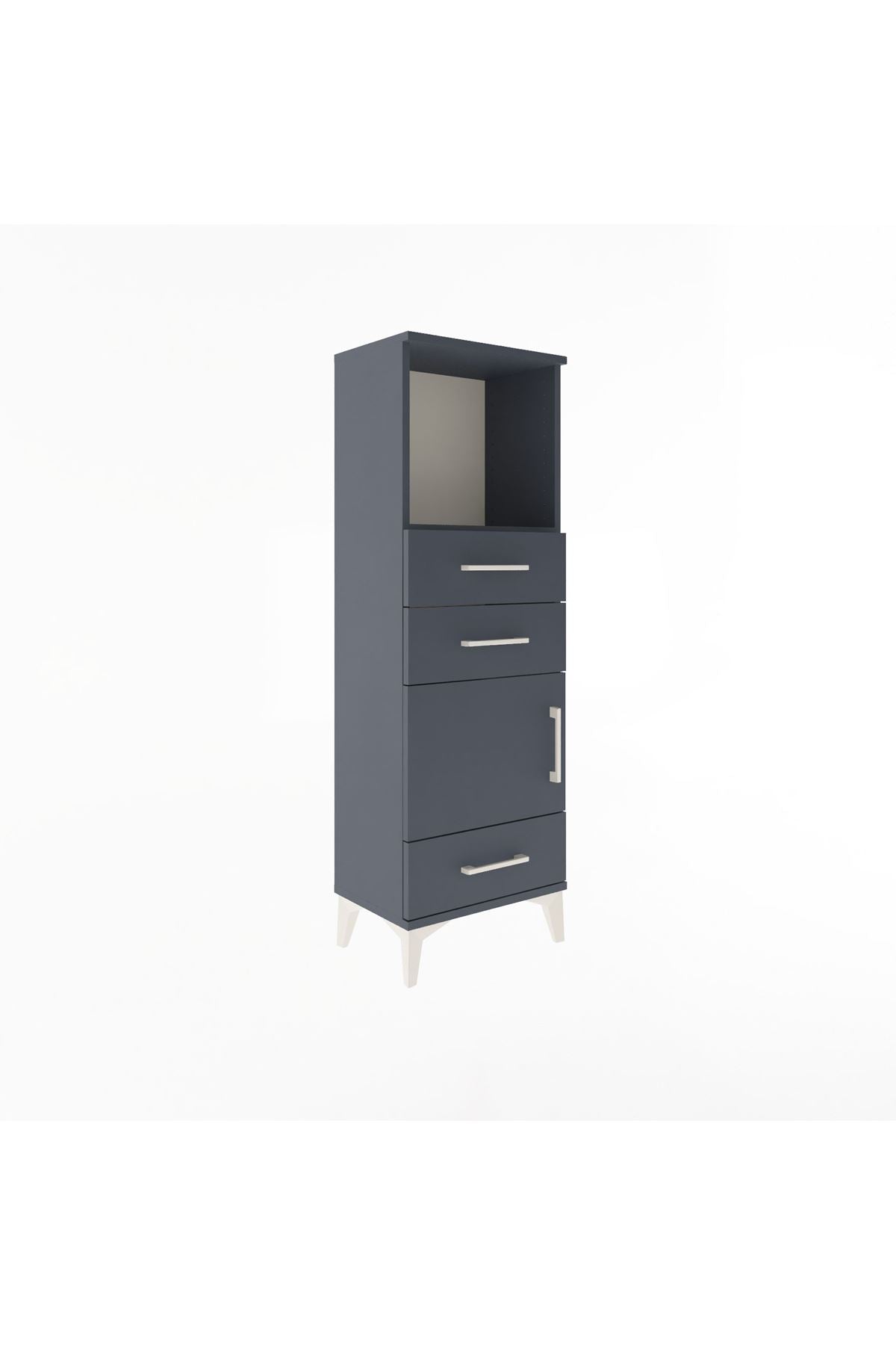Arges Dolap 2 Raflı 3 Çekmeceli Tek Kapaklı 44x30x134 - S16M049V5A