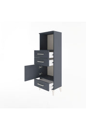 Arges Dolap 2 Raflı 3 Çekmeceli Tek Kapaklı 44x30x134 - S16M049V5A